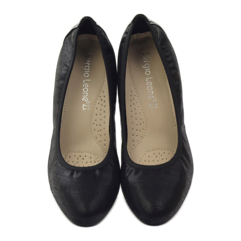 Sergio Leone Pumps auf einem Pfosten 233 schwarz 4