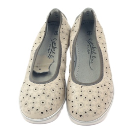 Lederpumps mit Mustern Filippo 047 beige 4