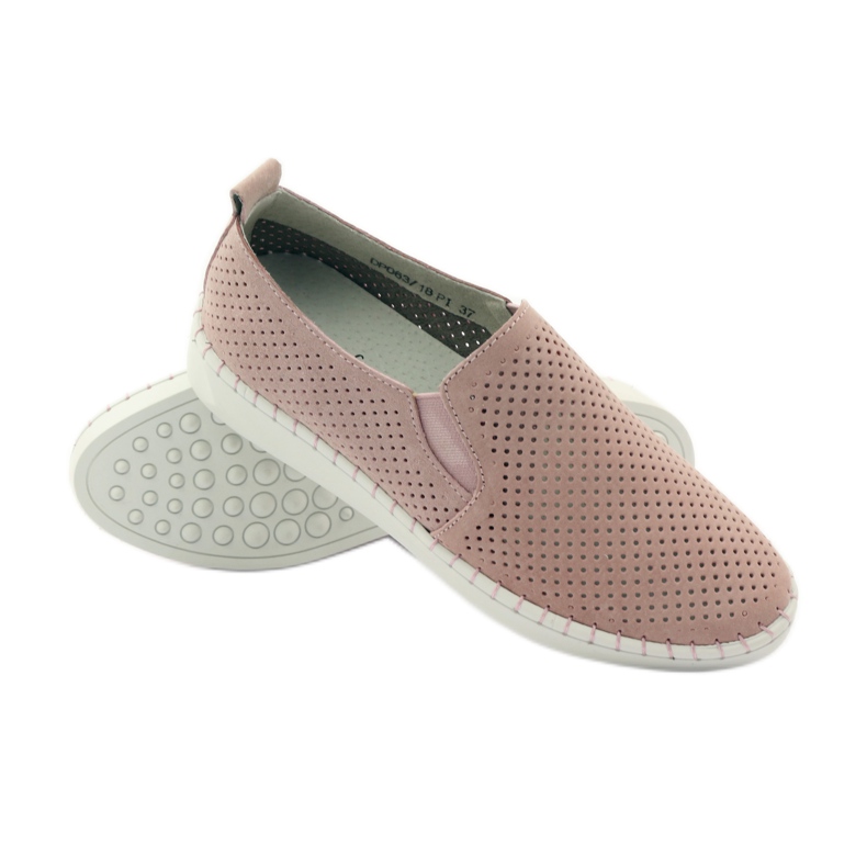 Leder Slipony Filippo 063 rosa 3
