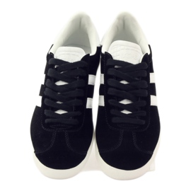 McKey Frauen DSP135 Sportschuhe schwarz weiß 4
