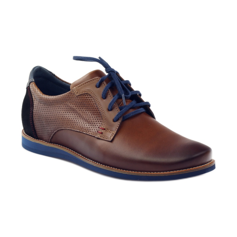 Freizeitschuhe für Herren Nikopol 1657 braun schwarz marineblau 1