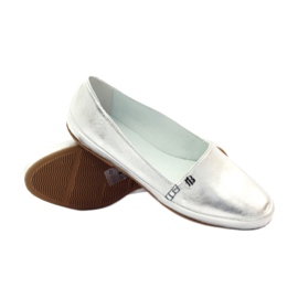 Silberne Damenschuhe Badura 6352 3