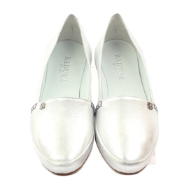 Silberne Damenschuhe Badura 6352 4