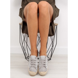 Graue Espadrilles-Sneakers BB06P Grau 2