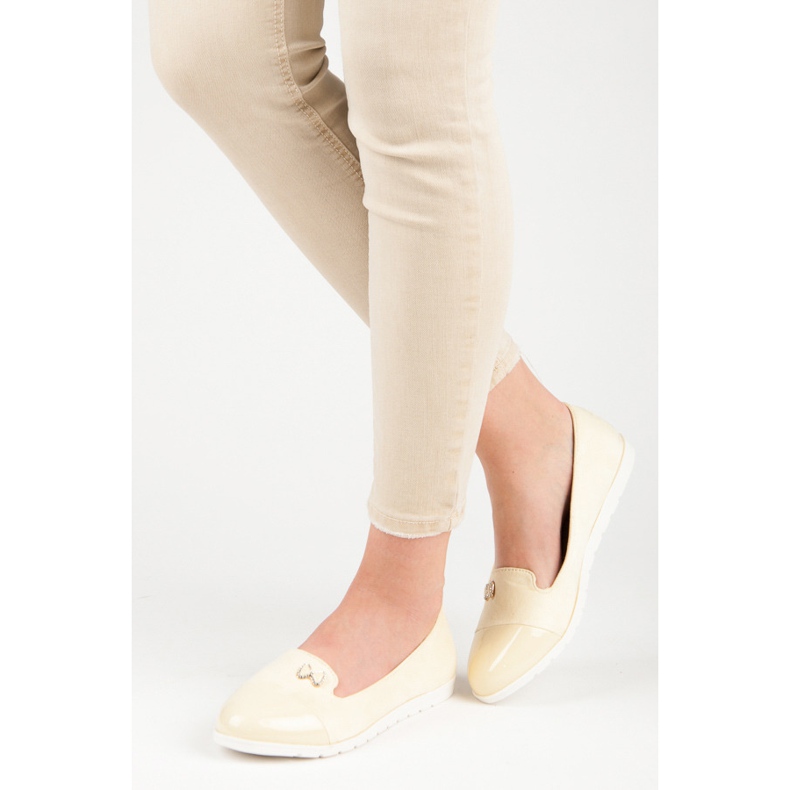 Vices Lasterballerinas für Damen gelb 2