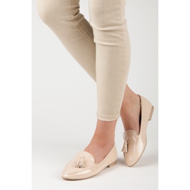 Vices Lackierte Mokassins Schraubstöcke braun 1