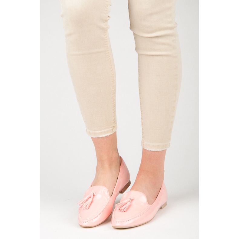 VICES lackierte Loafer rosa 1