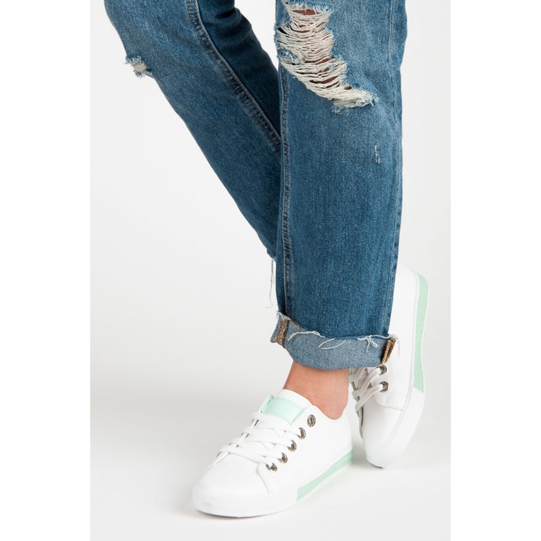 Sneaker zum Schnüren weiß 2