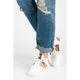 Sportturnschuhe für Damen weiß rosa 2