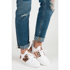 Sportturnschuhe für Damen weiß rosa 1