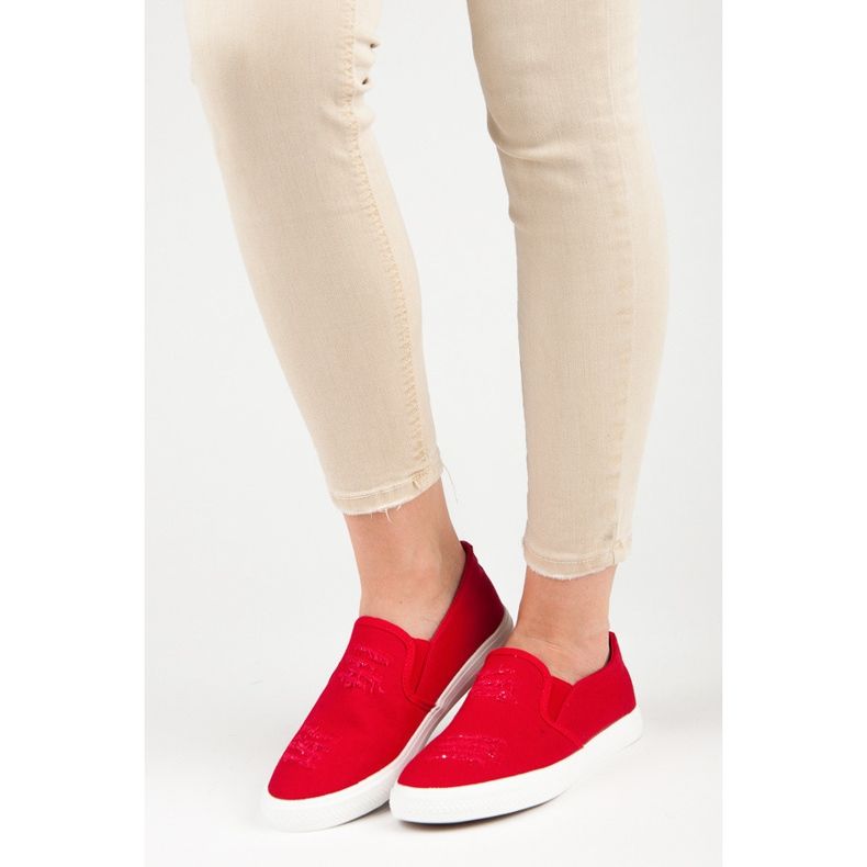 Seastar Rote Slip-On-Sneakers 1