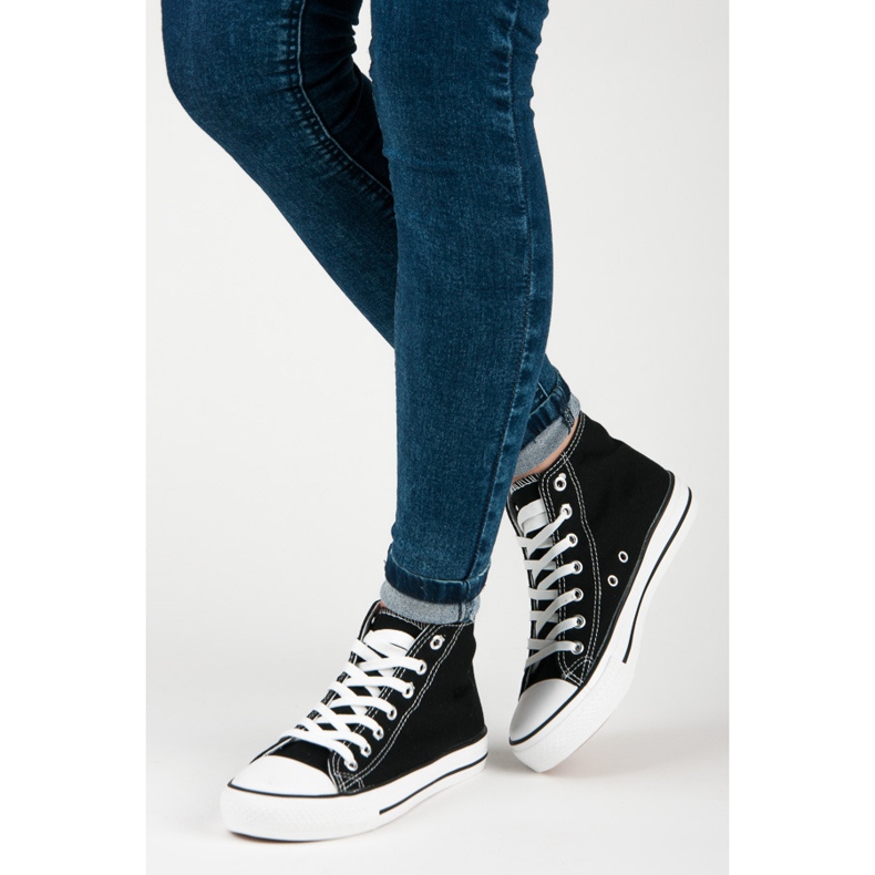 Seastar Hohe Turnschuhe für Damen schwarz 2