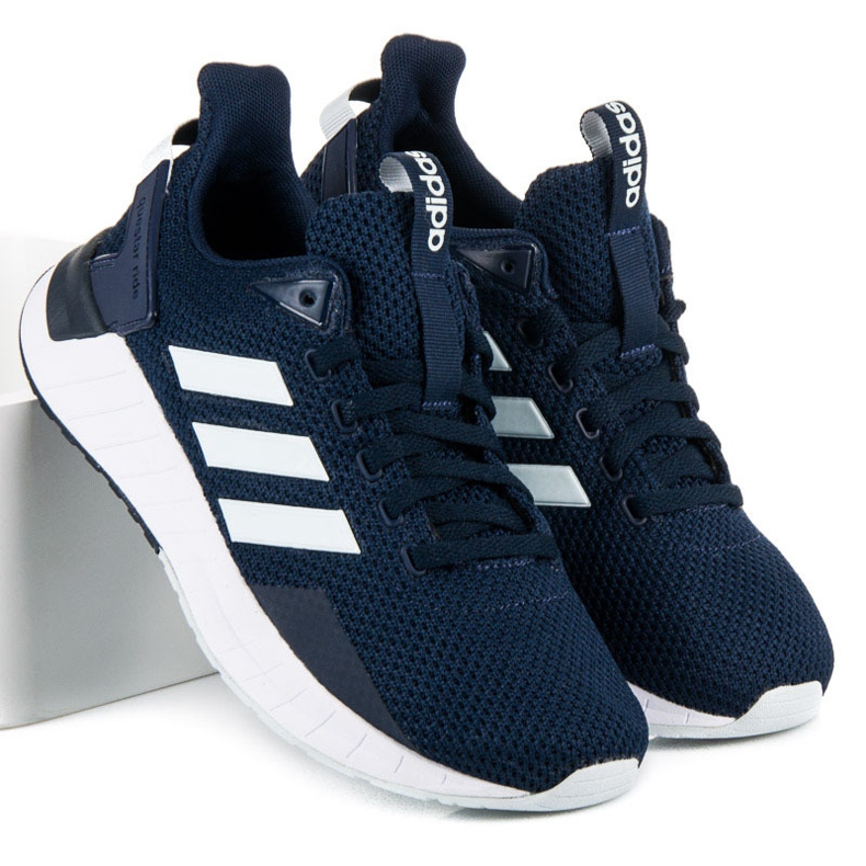 Adidas Questar Fahrt weiß marineblau 1