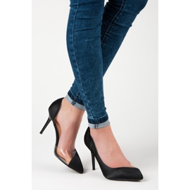 Satin-transparente Stifte schwarz 2