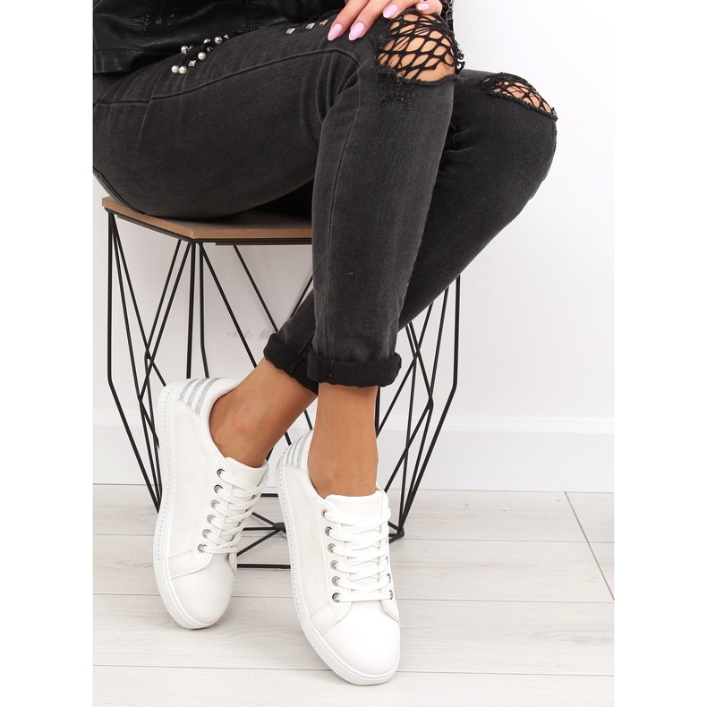 Weiße Damenturnschuhe SU09p Weiß 1