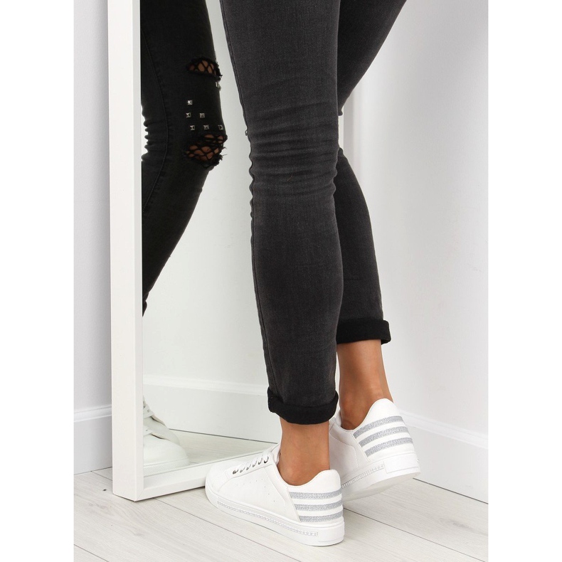 Weiße Damenturnschuhe SU09p Weiß 2