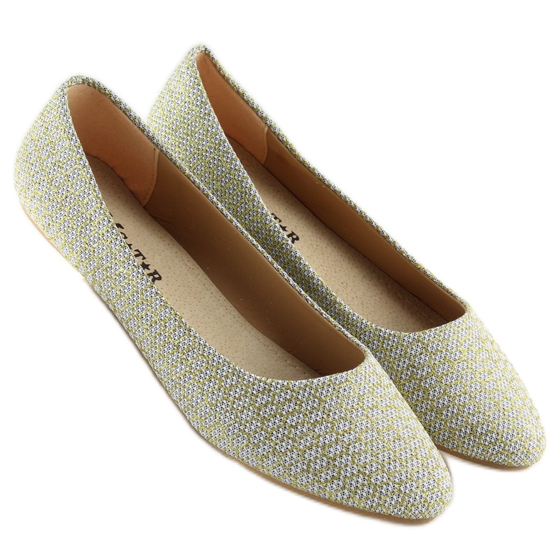 Silberne Damenballerinas NF-29 silber grau 1