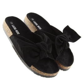 Schwarze Korkhausschuhe LS-90 schwarz 1