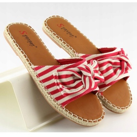 Rote Espadrilles-Hausschuhe LL-133P Rot 1