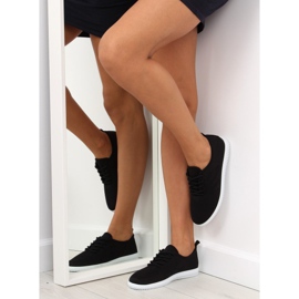 Schwarze Damenturnschuhe LA10P Schwarz 1