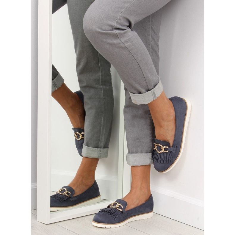 Loafer für Damen marineblau G237 blau navy blau 2
