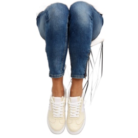 Pastellgelbe Damenturnschuhe C928-36 Gelb 1