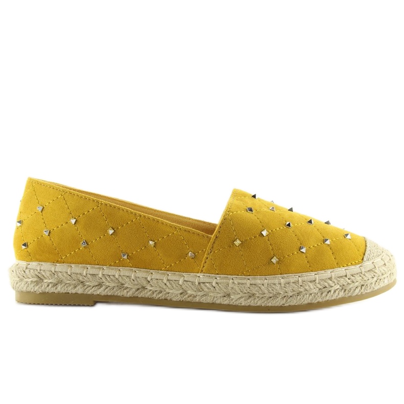 Gelbe Espadrilles mit Nieten gelb 5481 Gelb 2