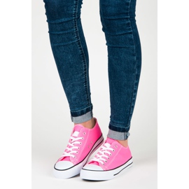 Fgm Paris Klassische Neon-Sneakers rosa 1