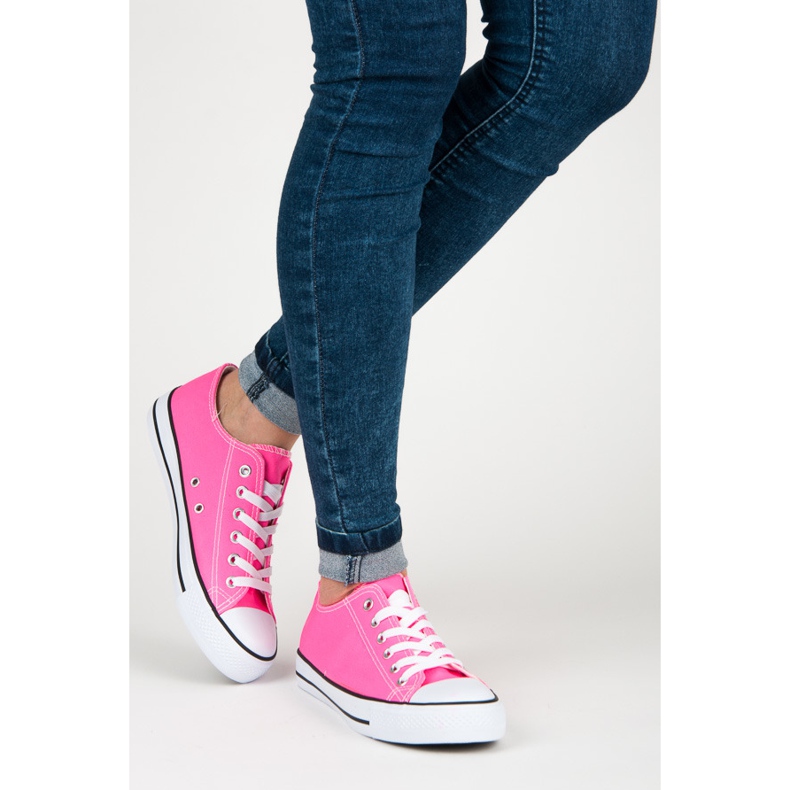Fgm Paris Klassische Neon-Sneakers rosa 2