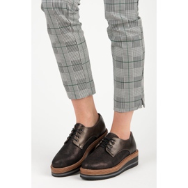 Kylie Stilvolle Keilschuhe braun 1