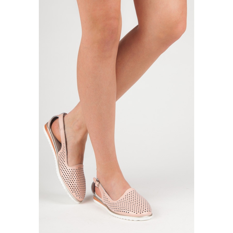 Durchbrochene Vinceza-Sandalen rosa 1