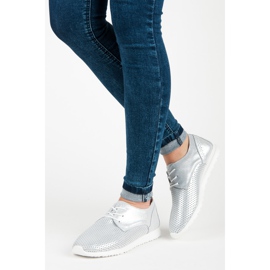 Gebundene VINCEZA-Schuhe grau 2