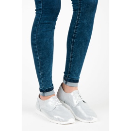 Gebundene VINCEZA-Schuhe grau 1