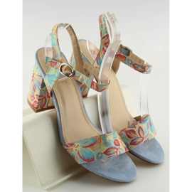 Orientalische blaue Sandalen LT92 blau 2