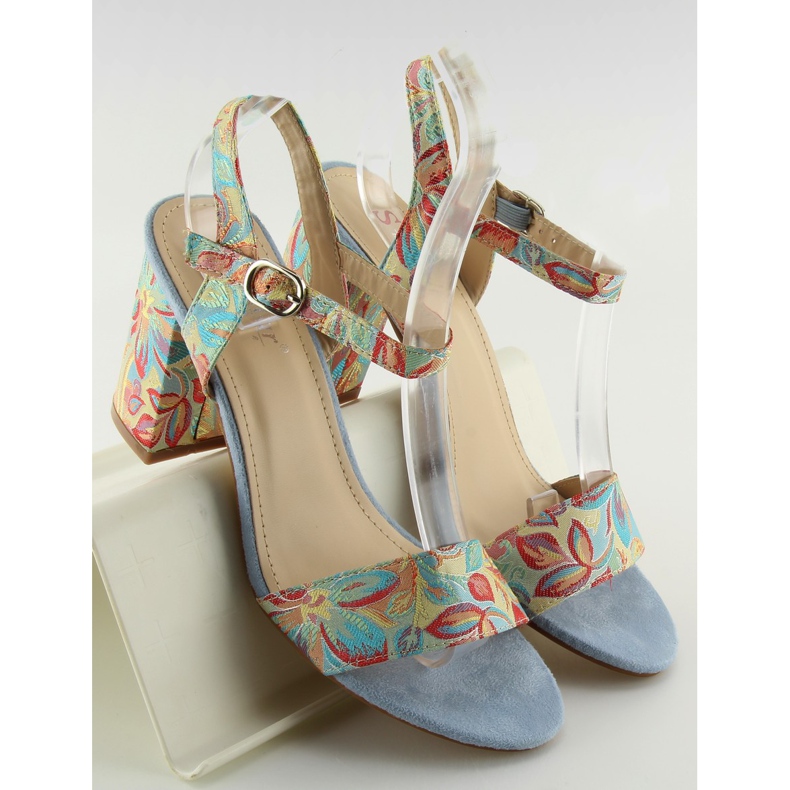 Orientalische blaue Sandalen LT92 blau 2