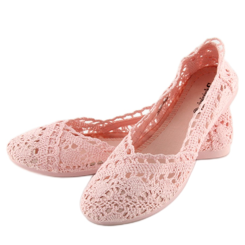 Rosa Spitzenballerinas JX59P rosa 1
