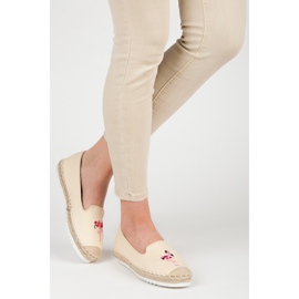Bestelle Espadrilles mit Flamingo braun 2