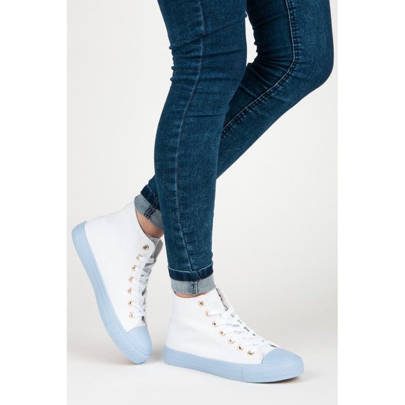 Coura Sneaker über dem Knöchel weiß 2