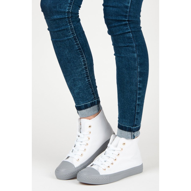 Coura Sneaker über dem Knöchel weiß 1