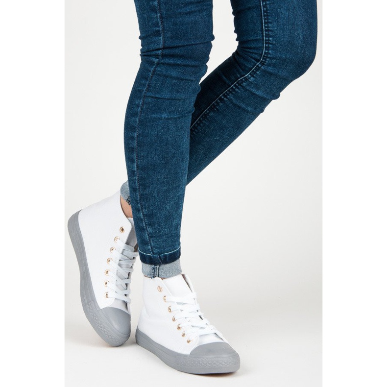 Coura Sneaker über dem Knöchel weiß 2