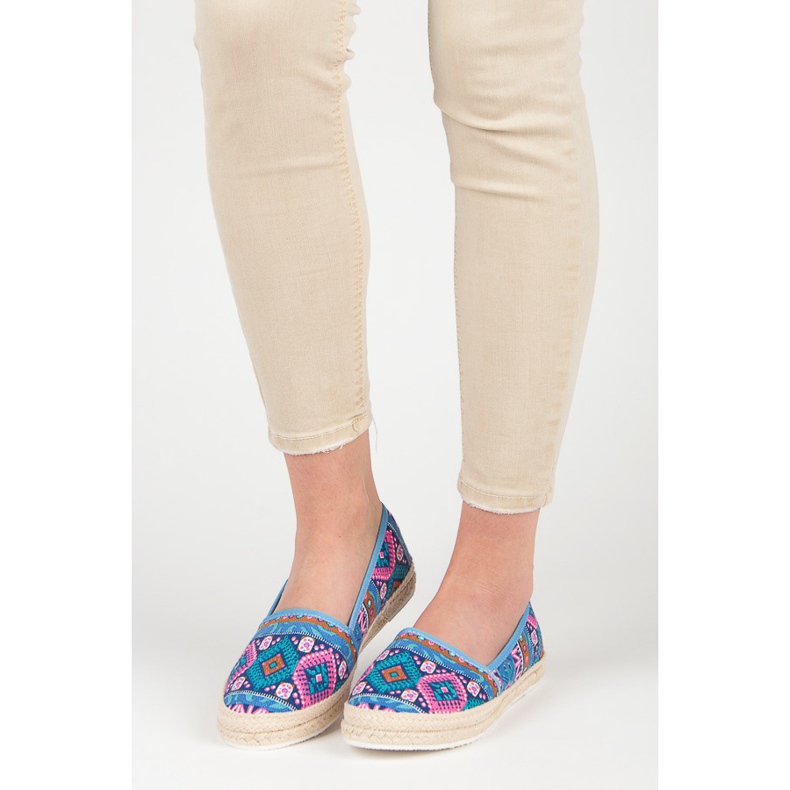Espadrilles mit ethnischem Muster mehrfarbig 1