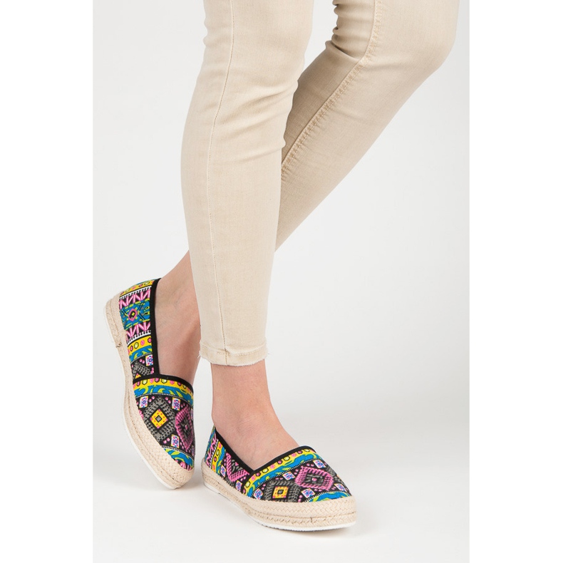 Espadrilles mit ethnischem Muster mehrfarbig 2