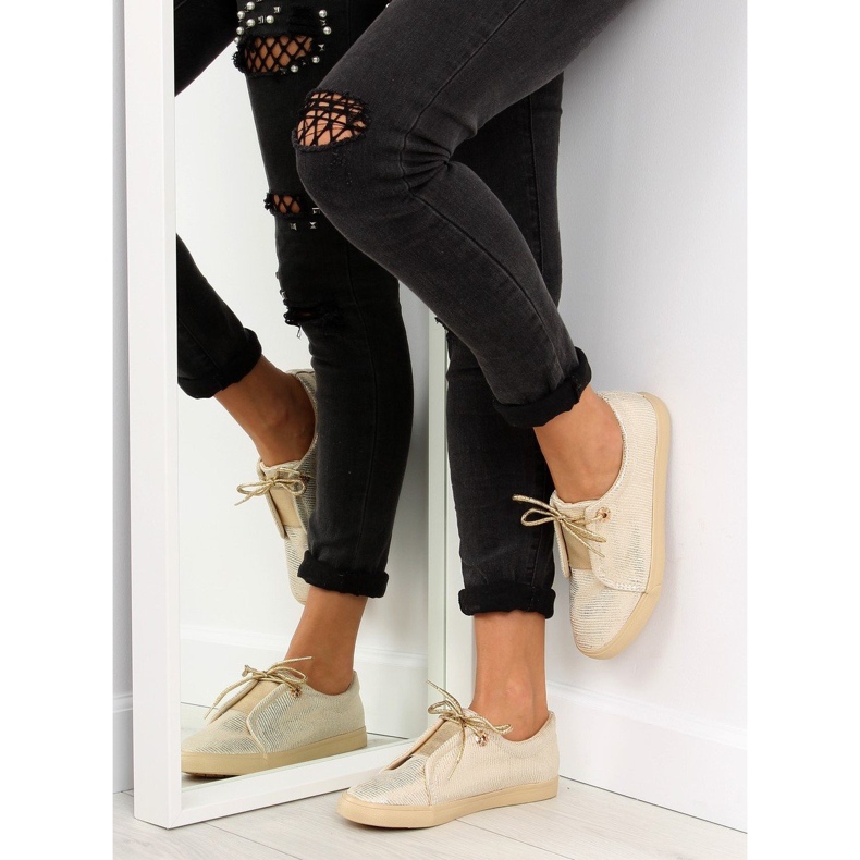 Goldene Damenturnschuhe MB102 Gold 1