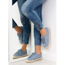 Blaue Espadrilles BB02P L.BLUE Turnschuhe 2