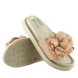 Flower Power goldene Flip-Flops AK04P gold 2