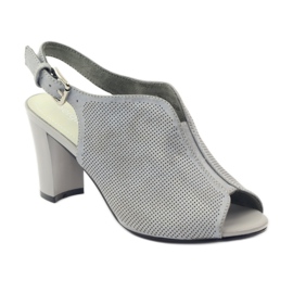 Sandalen auf dem Posten von Sergio Leone 812 grau 1