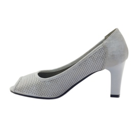 Pumps perforiert Sergio Leone 232 grau 2