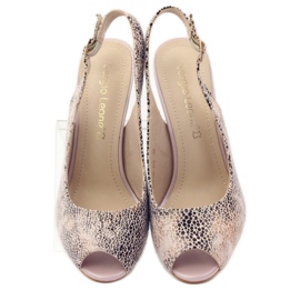 Sandalen auf dem Posten von Sergio Leone 578 braun rosa 4