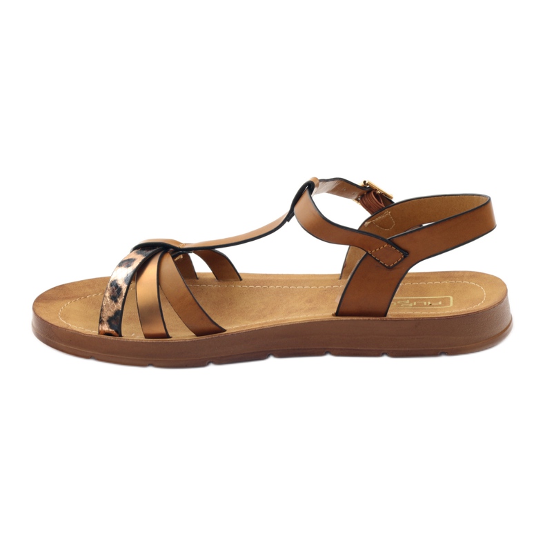 Filippo Panther Damensandalen wz 103 braun gelb 2