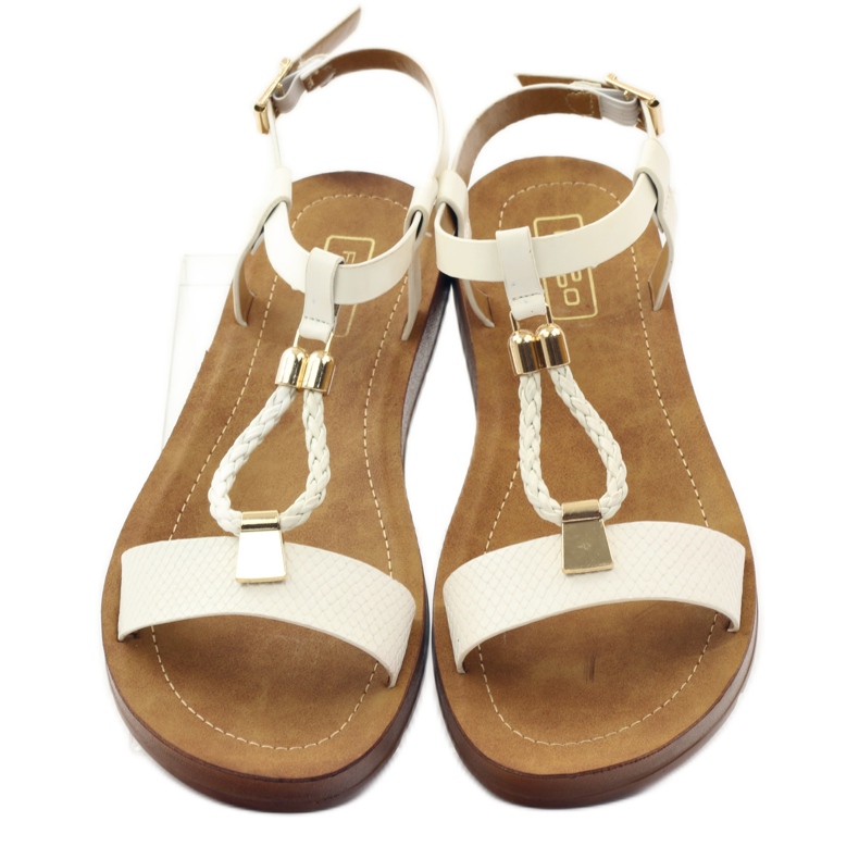 Filippo Damensandalen wz 104 weiß gelb 4